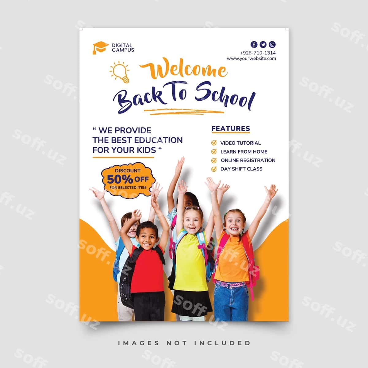 Orqa maktab plakati | Back school poster 1