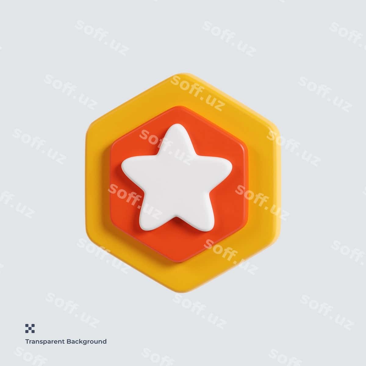 Nishon belgisi 3D tasviri | Badge 3d icon illustration 1