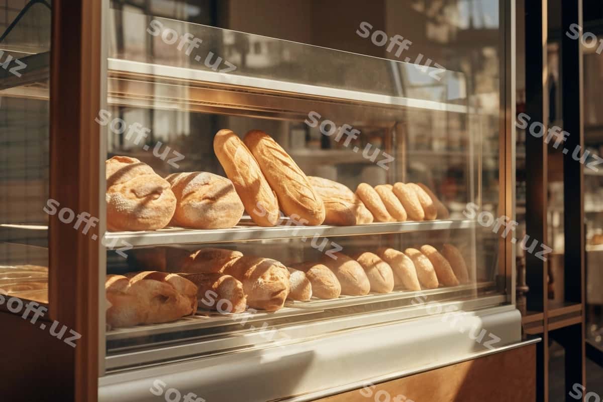 Dutxonachilik brendirovka mockup dizayni | Bakery branding mockup design 1