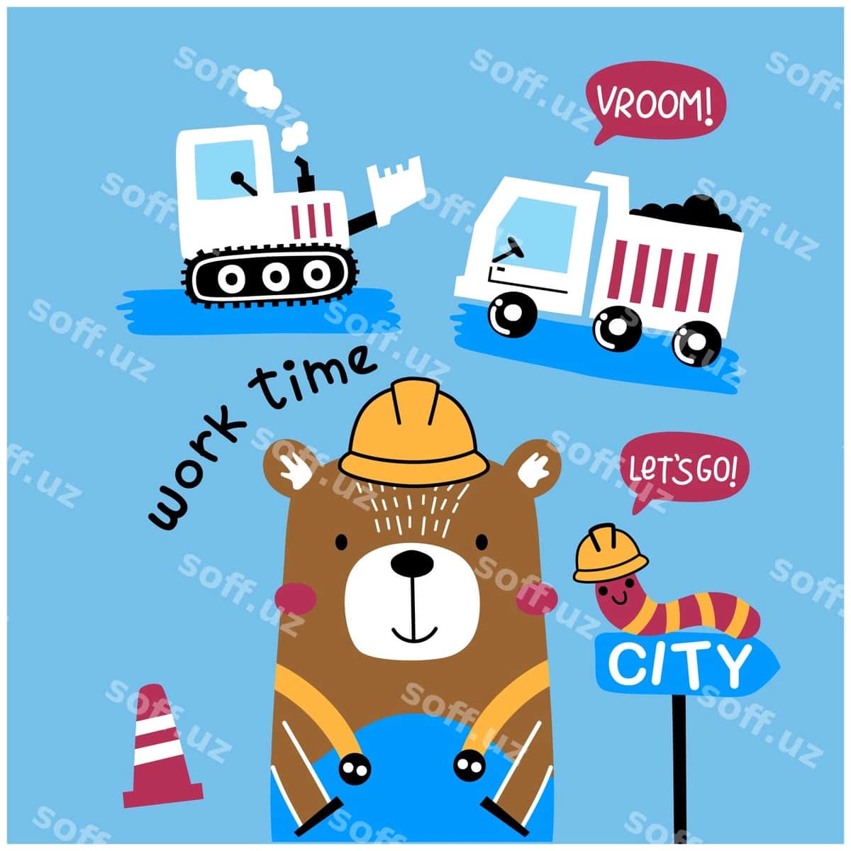 Ayiq ish zonasi xazirki hayvon kartunlari | Bear work zone funny animal cartoon 1