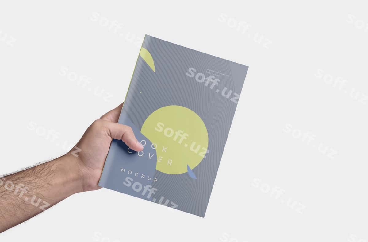 Chiroyli jurnal muqovasi maketi | Beautiful journal cover mockup 1