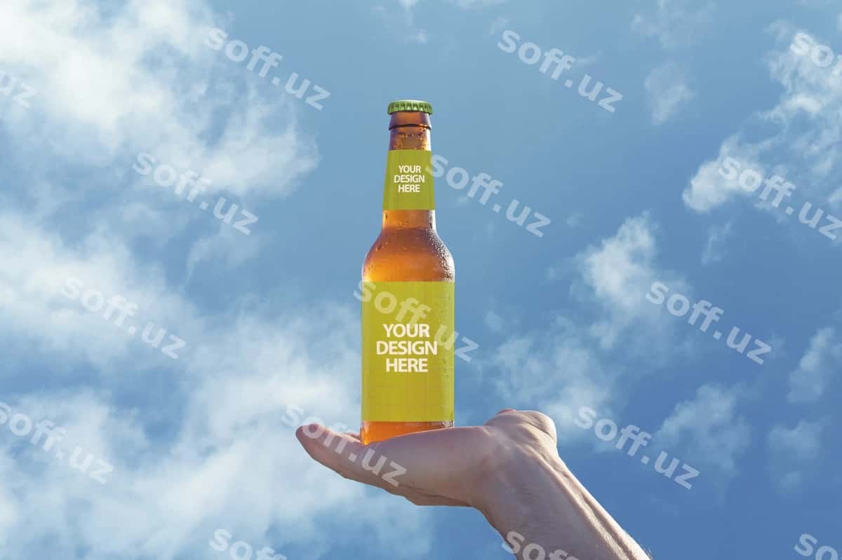 Piva osmon mockup | Beer sky mockup 1