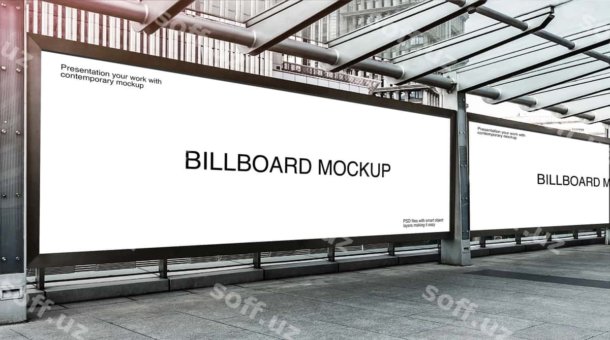 Billboard namuna ofis hududi | Billboard mockup office area 1
