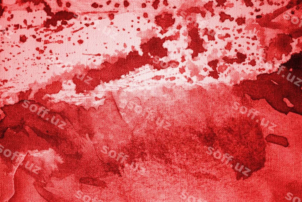Qonliq qizil abstrakt suvarli boya foni | Bloody red abstract watercolor background 1