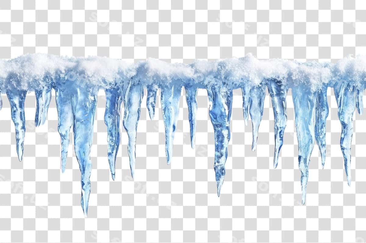 Ko'k mrok mroklari qish qor | Blue icicle icicles winter snow 1