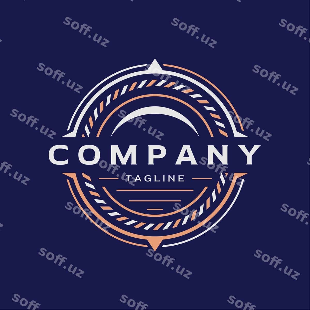 Ko'k oq logotip kompaniya kompaniya | Blue white logo company company 1