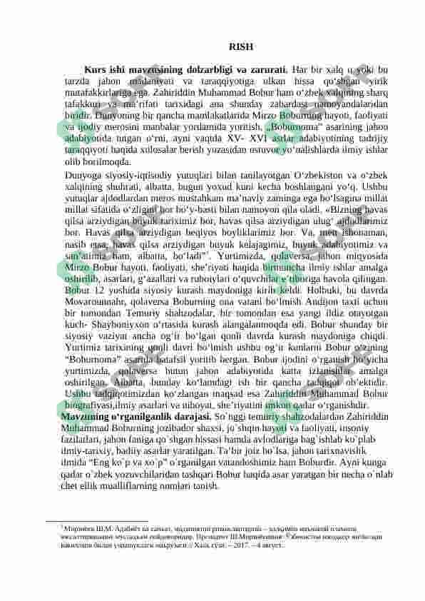 Bobur lirikasida hasbi hol tasviri 3