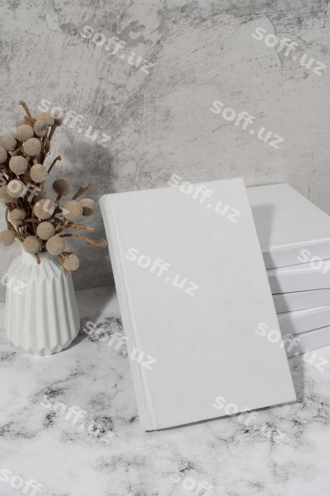 Kitob varaqi ichki joyda mockup | Book cover indoors mockup 1