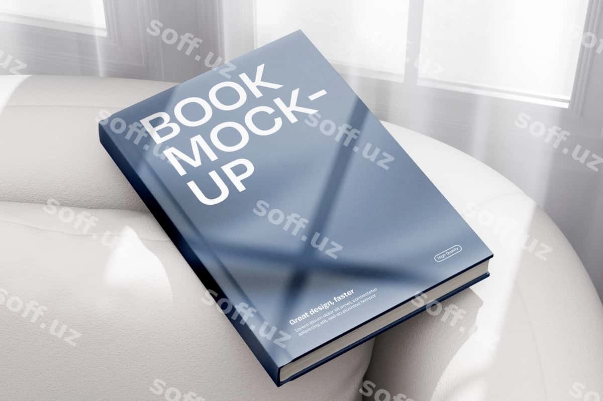 Kitob mockup dizayni | Book mockup design 1