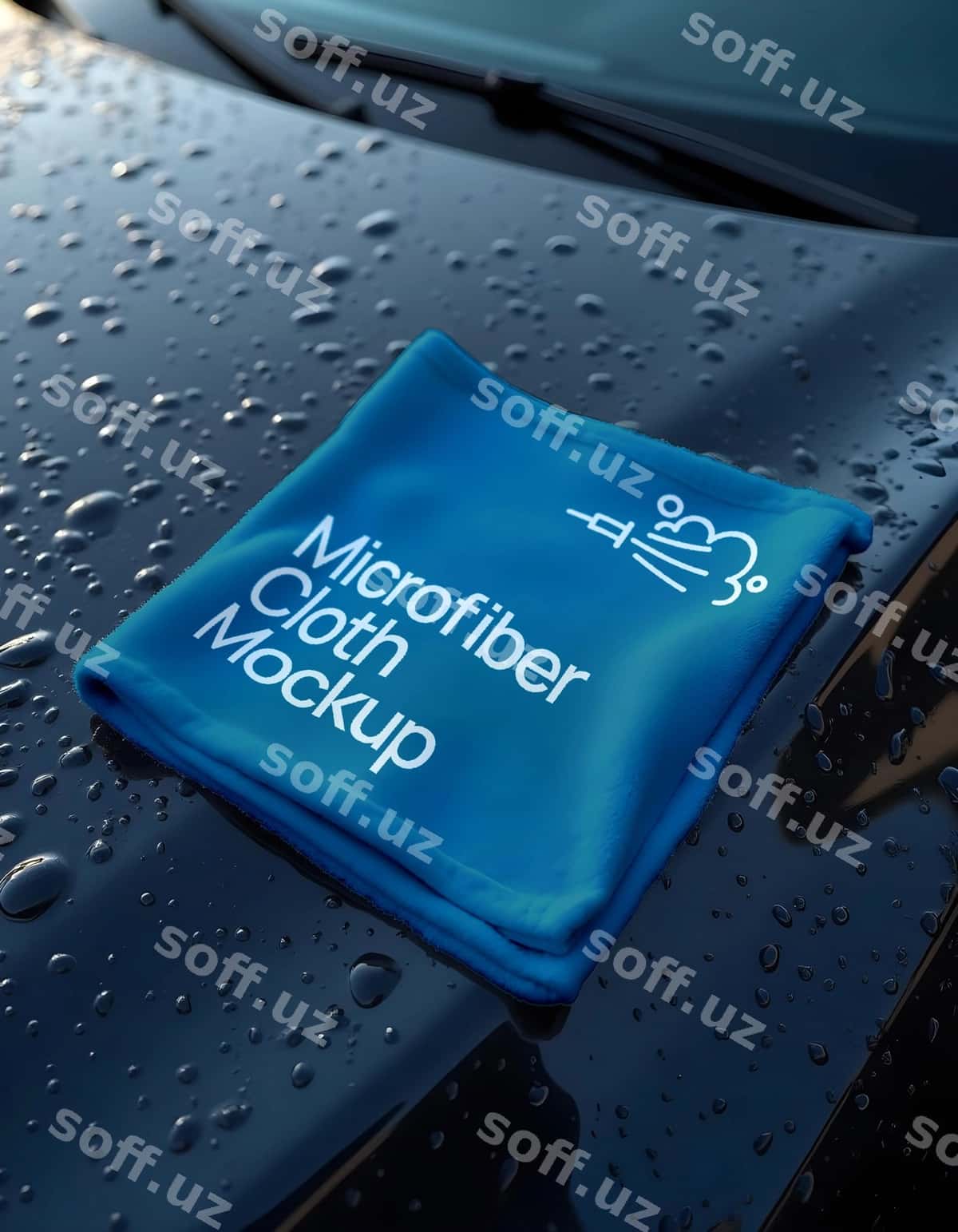 Brend mashina yuvish namunasi | Branding car wash mockup 1