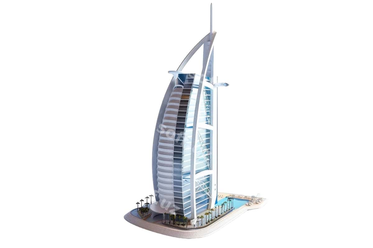 Burj al arab shaffof orqa fon | Burj al arab transparent background 1