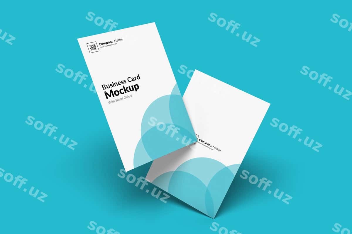 Biznes vizitka mockup | Business card mockup 1