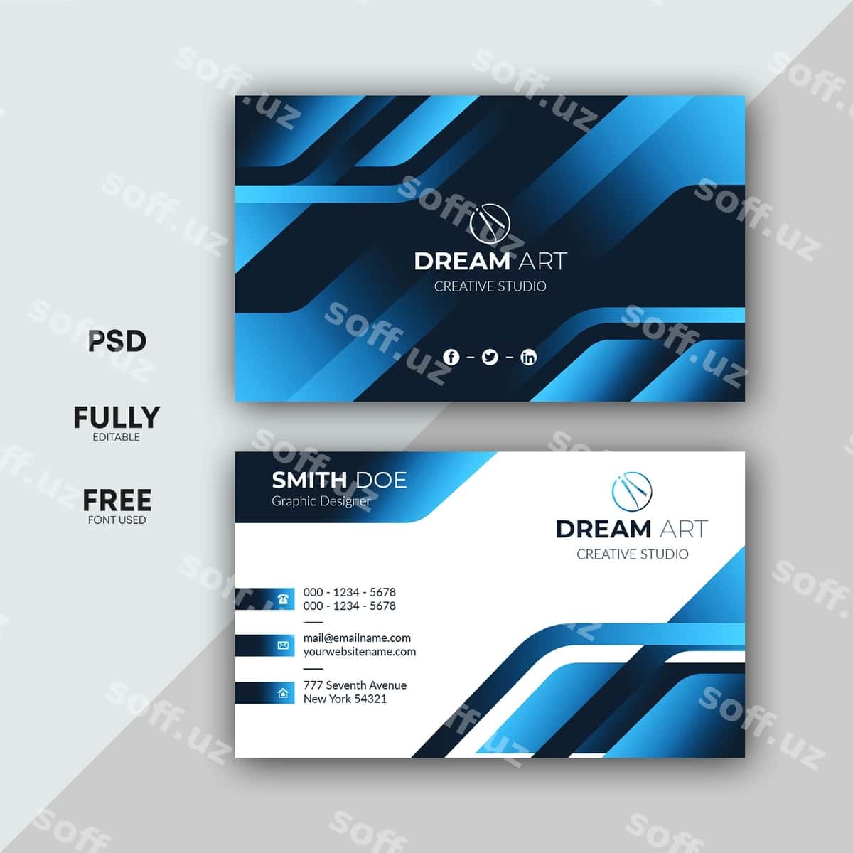 Biznes karta shablonlari | Business card templates 1