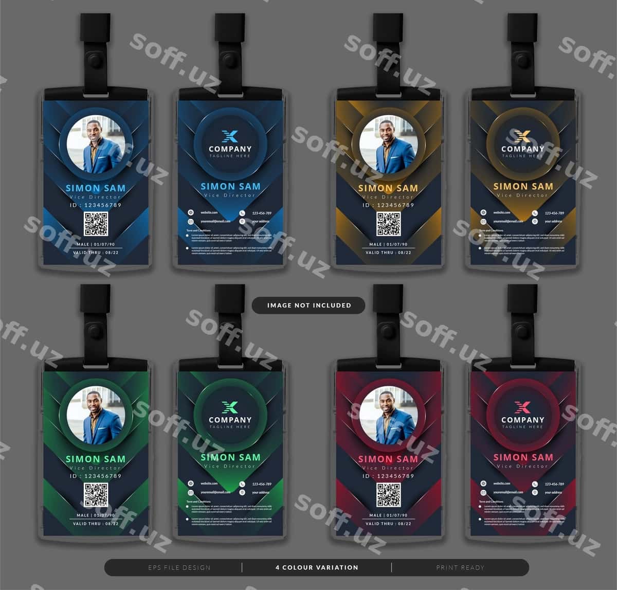 Biznes ID karta shabloni | Business id card template 1