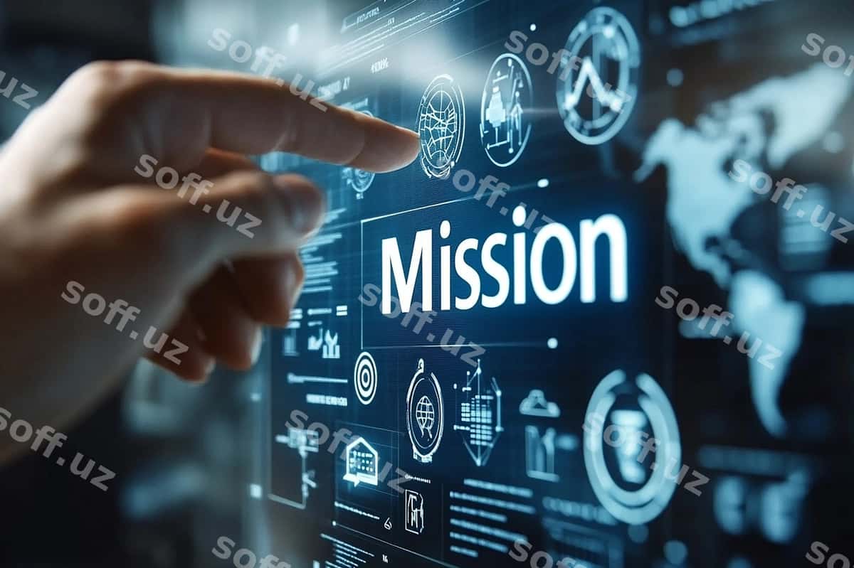 Bizznesmen virtual ekran misionini bosadi | Businessman clicks virtual screen mission 1