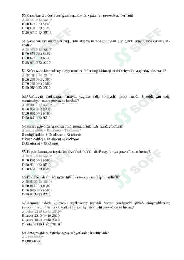 buxgalteriya test 300 ta baza 8
