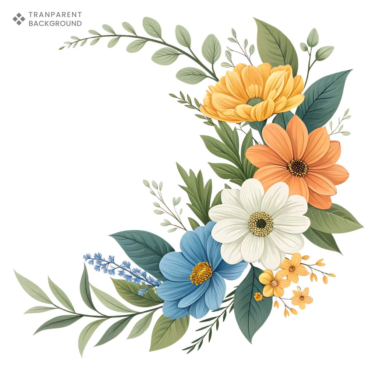 Aralashtirilgan gullar bilan jonli gulli kompozitsiya | Vibrant floral arrangement with mixed flowers 1
