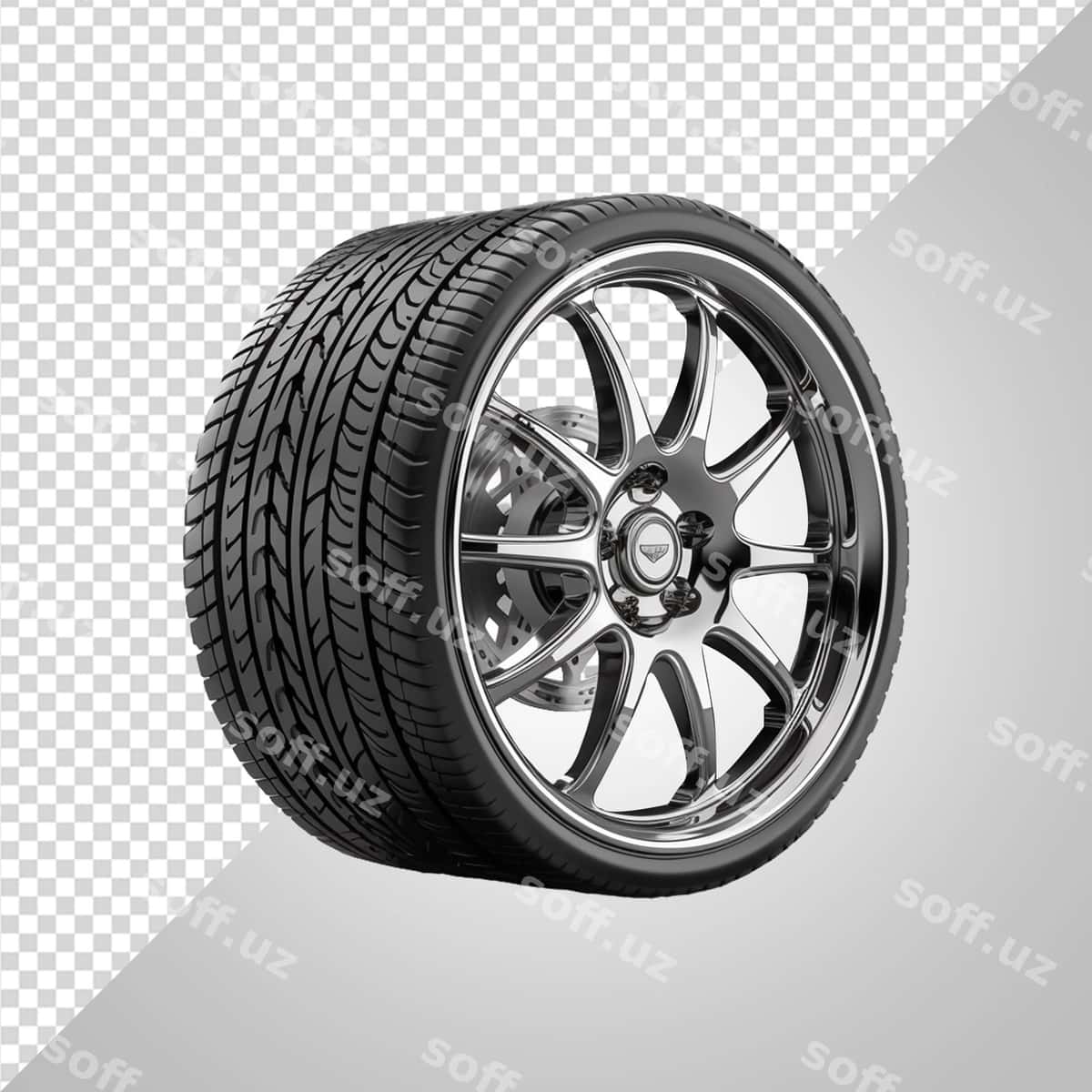 Mashina g'ildiragi disk shina png | Car wheel with rim tire png 1