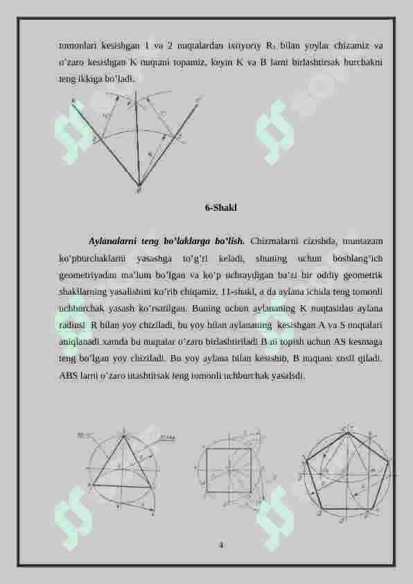 Chizmalarda geometrik yasashlar 4