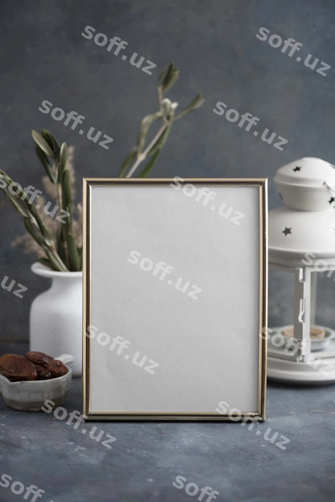 Yaqin murojaat Ramazon ramka mockup | Close up ramadan frame mockup 1
