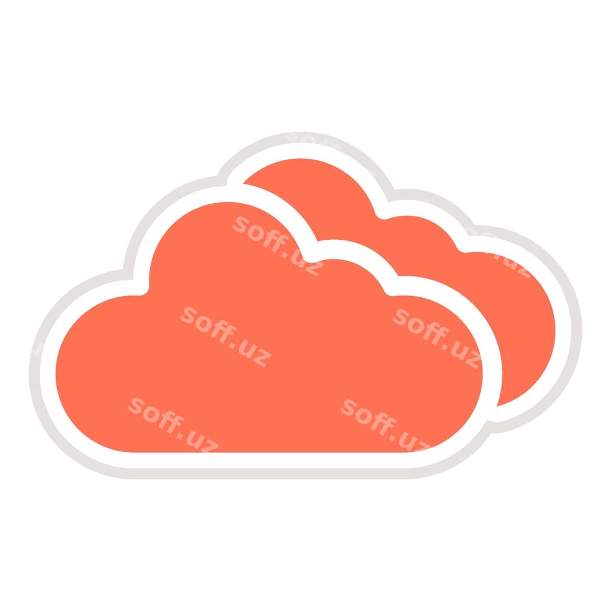 Bulut vektor ikonka dizayn illustratsiyasi | Cloud vector icon design illustration 1