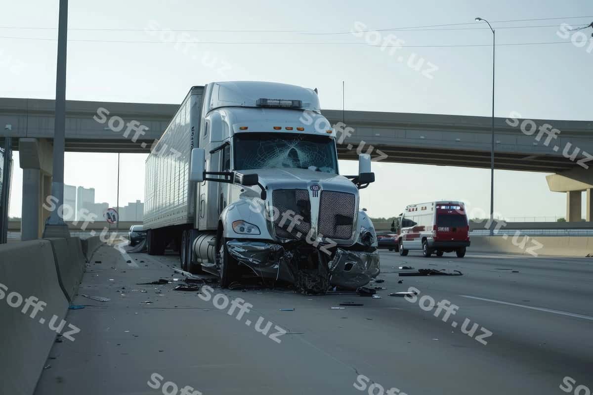 Texas shahrida yarim yuk avtomobili to'qnashuv haya hodisasi | Collision chaos semi truck accident texas 1