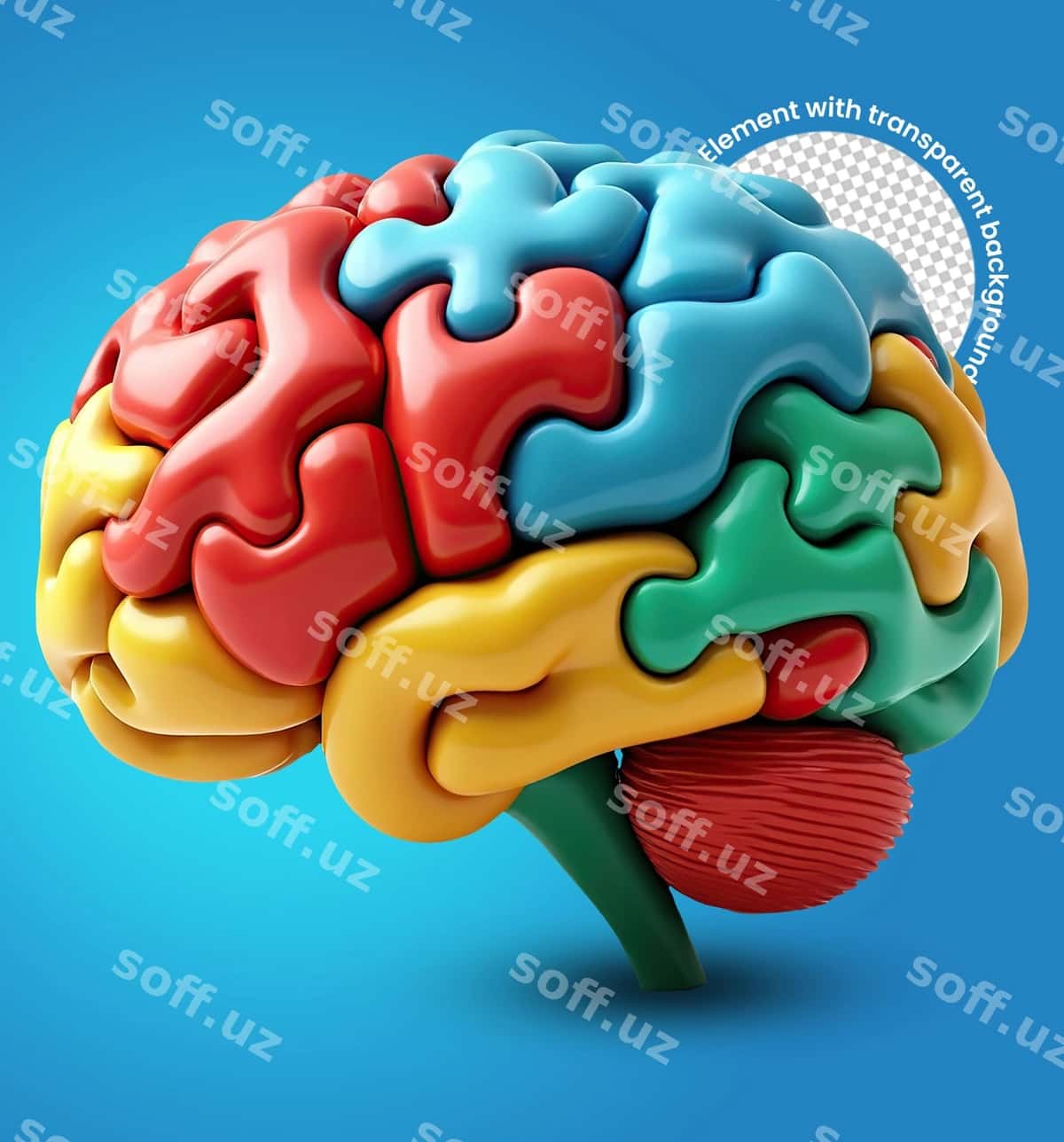 Rangli miya jumboq ijodiy yechimi | Colorful brain puzzle creative solution 1