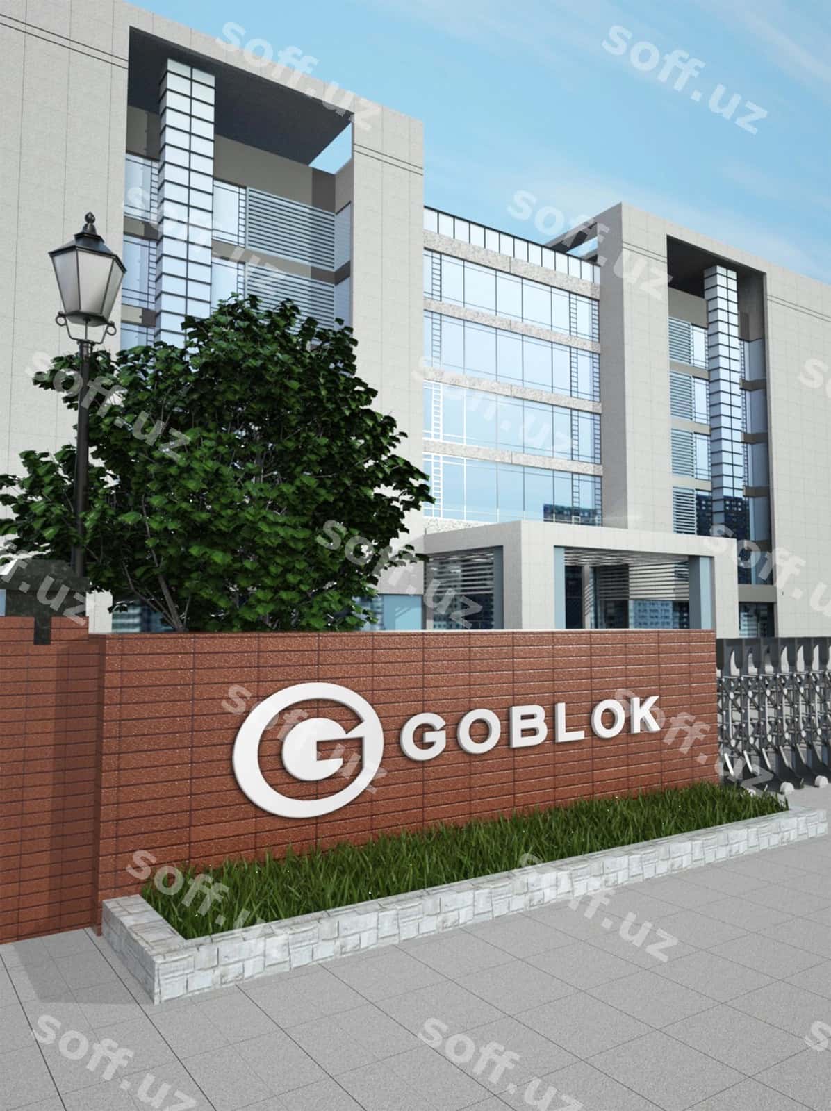 Kompaniya logotipi 3d namuna | Company logo 3d mockup 1