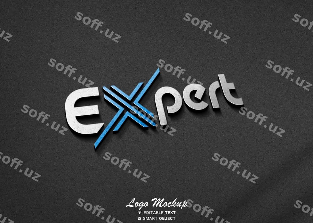 Korporatsiya logotipi namunasi | Corporate logo mockup 1