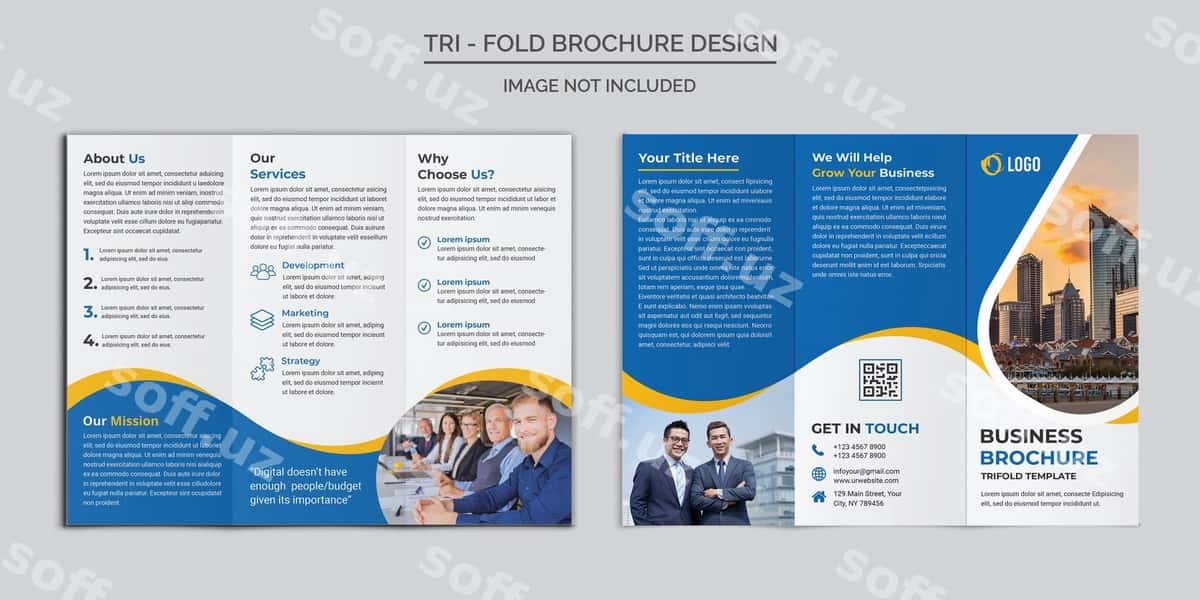 Korporat třífoldskiy brosshyrka | Corporate trifold brochure 1