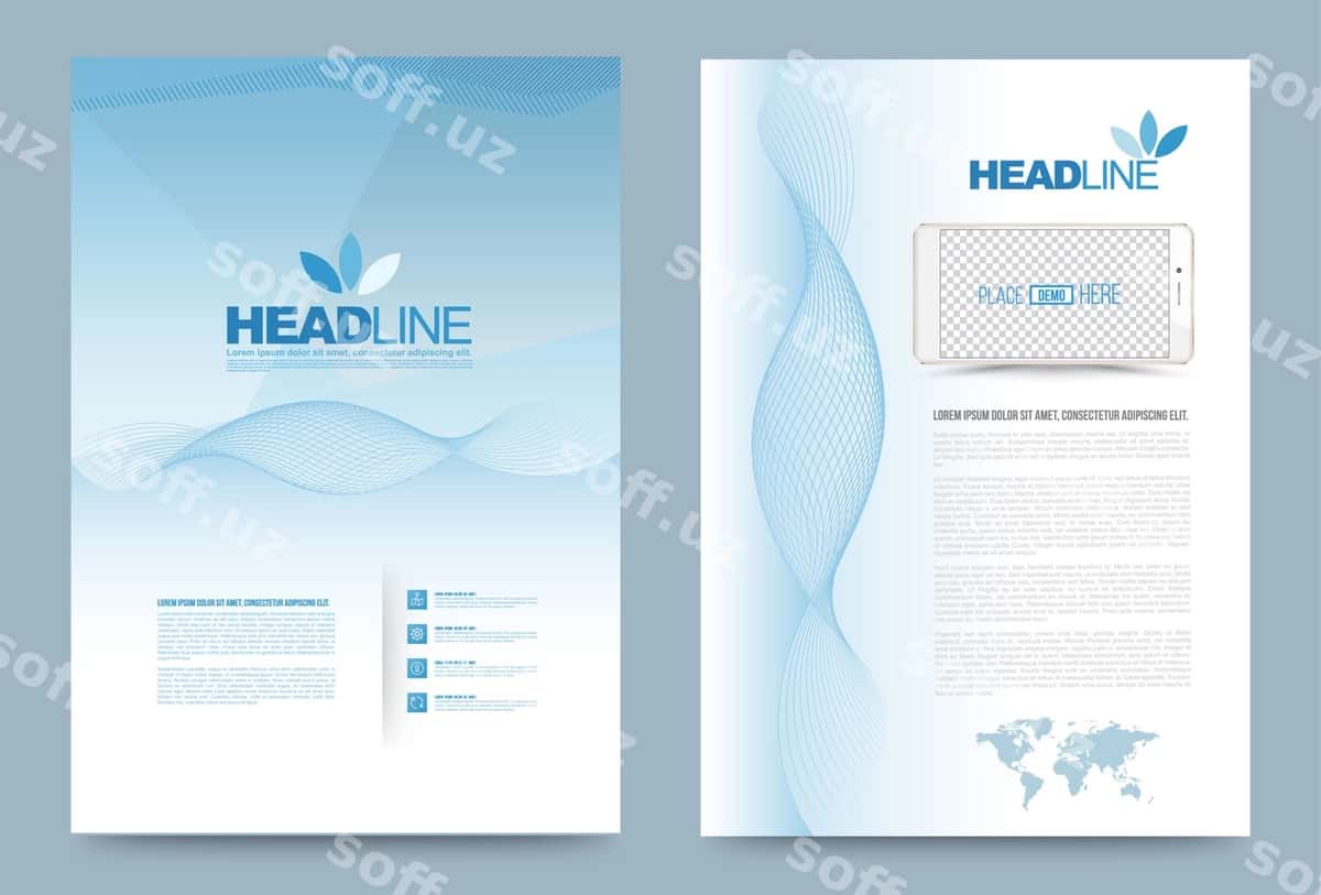 Qop dizayn shabloni | Cover design template 1