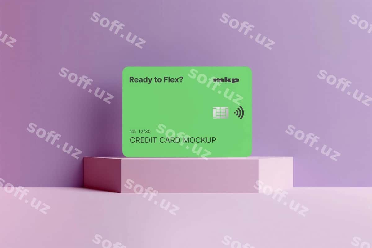 Kredit karta namunasi | Credit card mockup 1