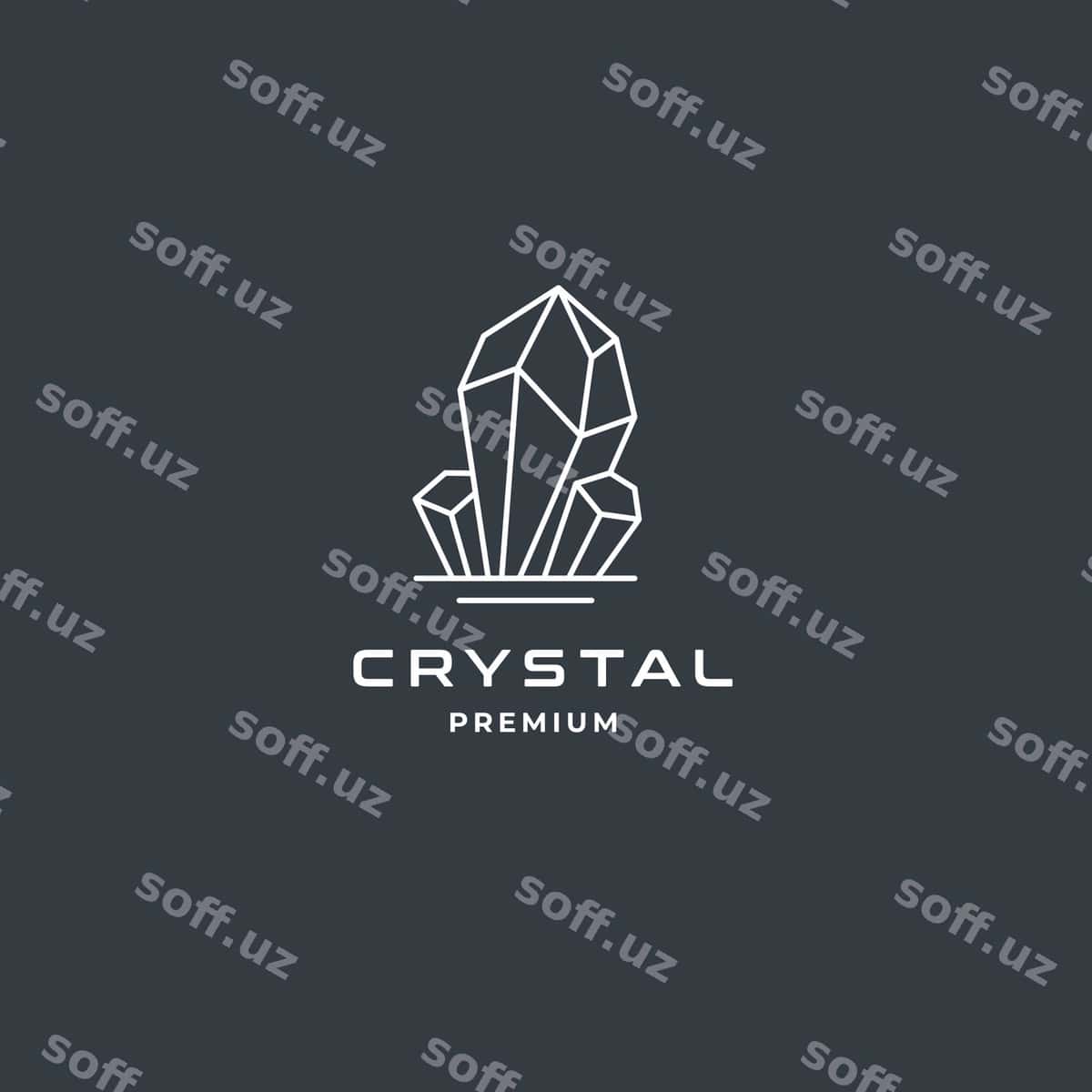 Kristall hindikka almaz sovg'a logotipi | Crystal gem diamond jewelry logo 1