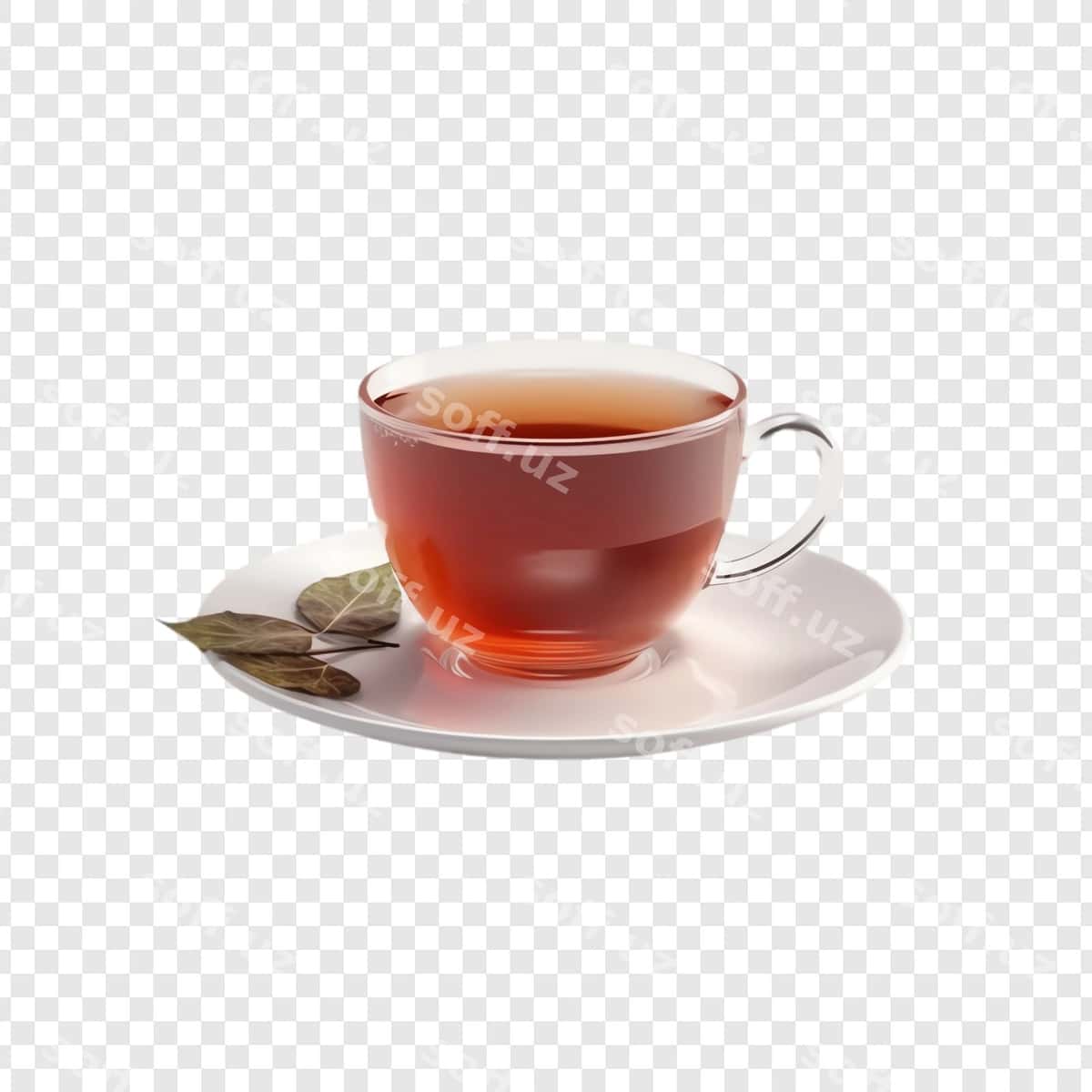 Choy kossasi yaproqli diska bilan | Cup tea with leaf saucer 1