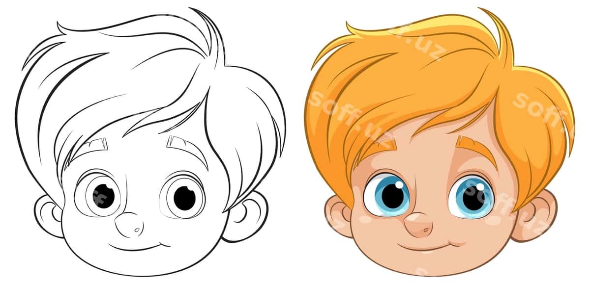 Mazali kartinka o'yincha qiz bobi | Cute cartoon boy character 1