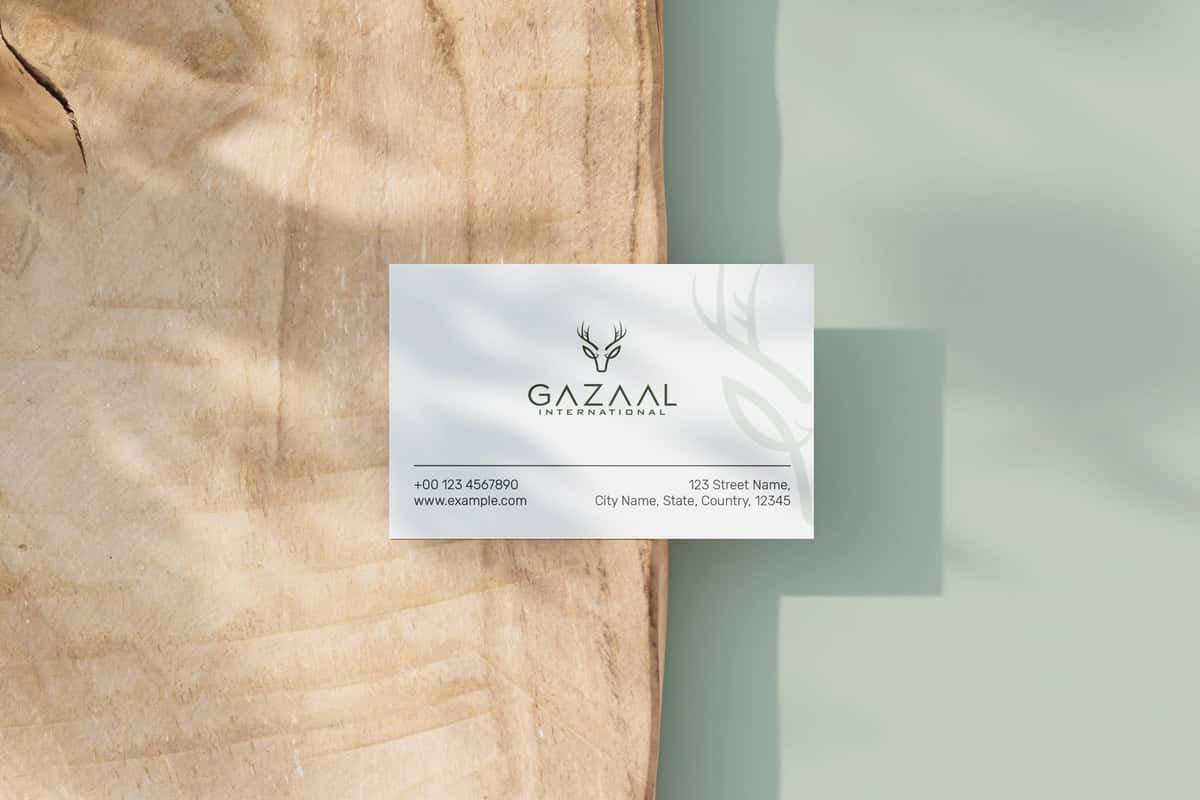 Vizitkaning maketi dizayni | Business card mockup design 1