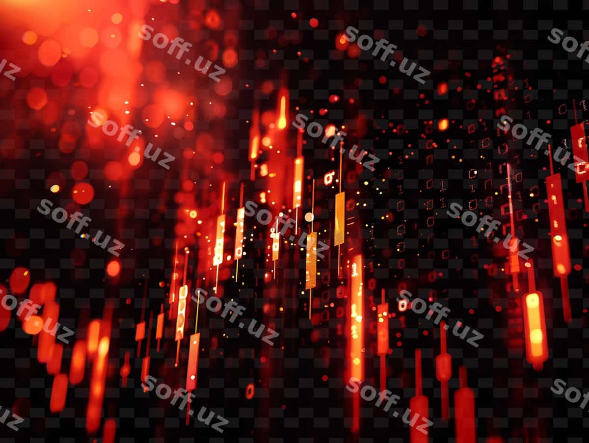 Qorong'iq orqa fonda qizil sariq yorqin bilan | Dark background with red yellow light 1