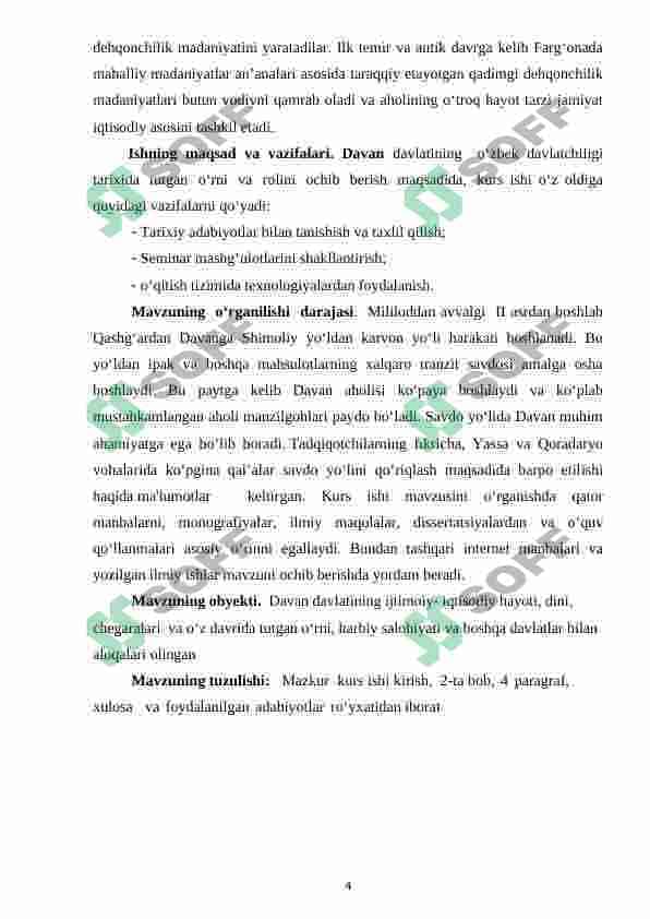 Davan davlati: manbalari, chegaralari, ijtimoiy- iqtisodiy hayoti 4