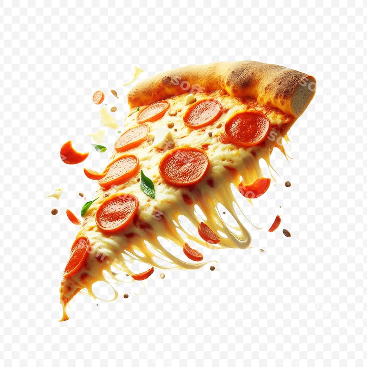Mazali pizza bo'laklari uchmoqda | Delicious pizza slices flying 1