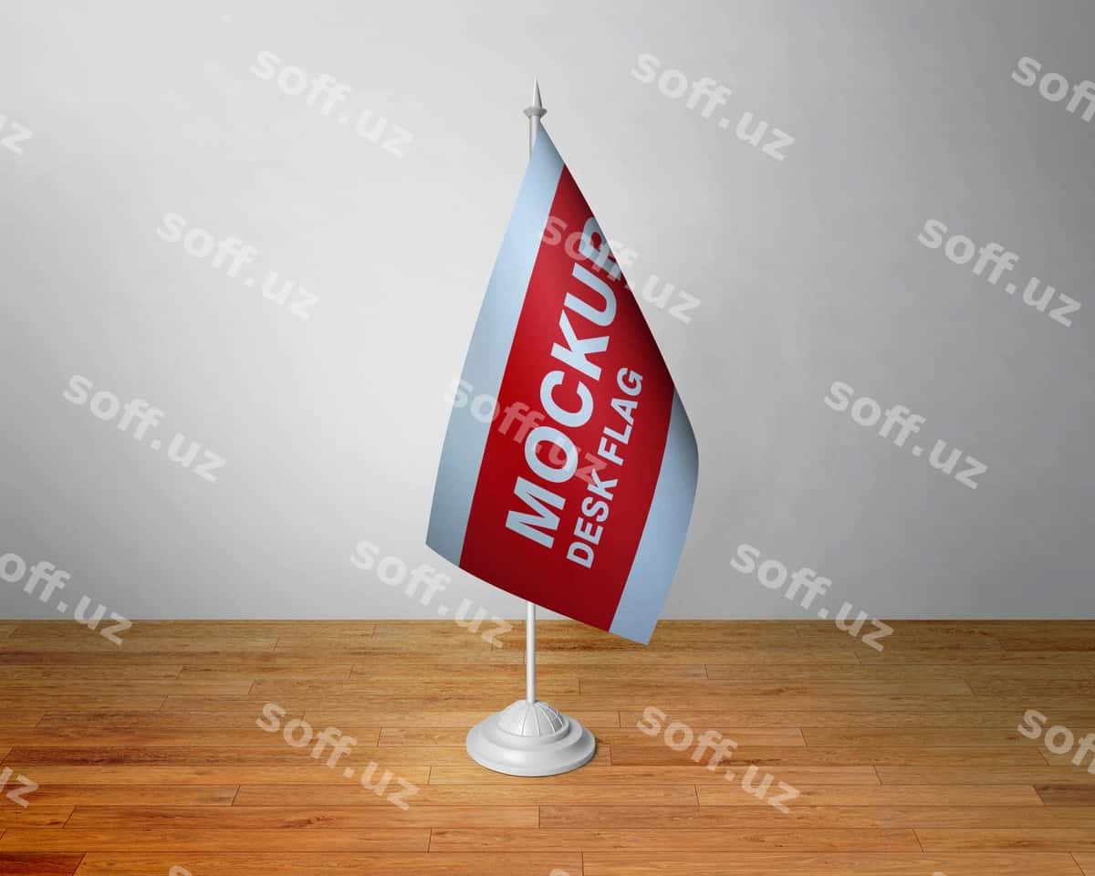 Uni maket qilish yozilgan stol bayrog'i | Desk flag that says mockup it 1