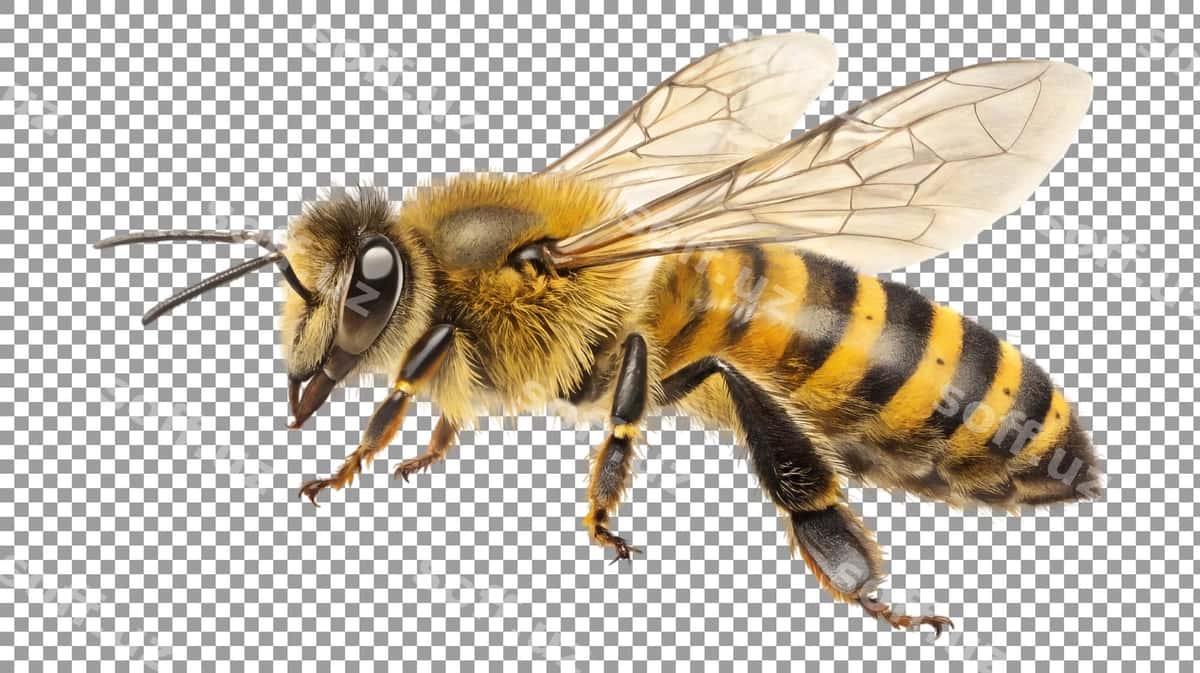 Batafsil yaqin asal asalari | Detailed close up honey bee 1