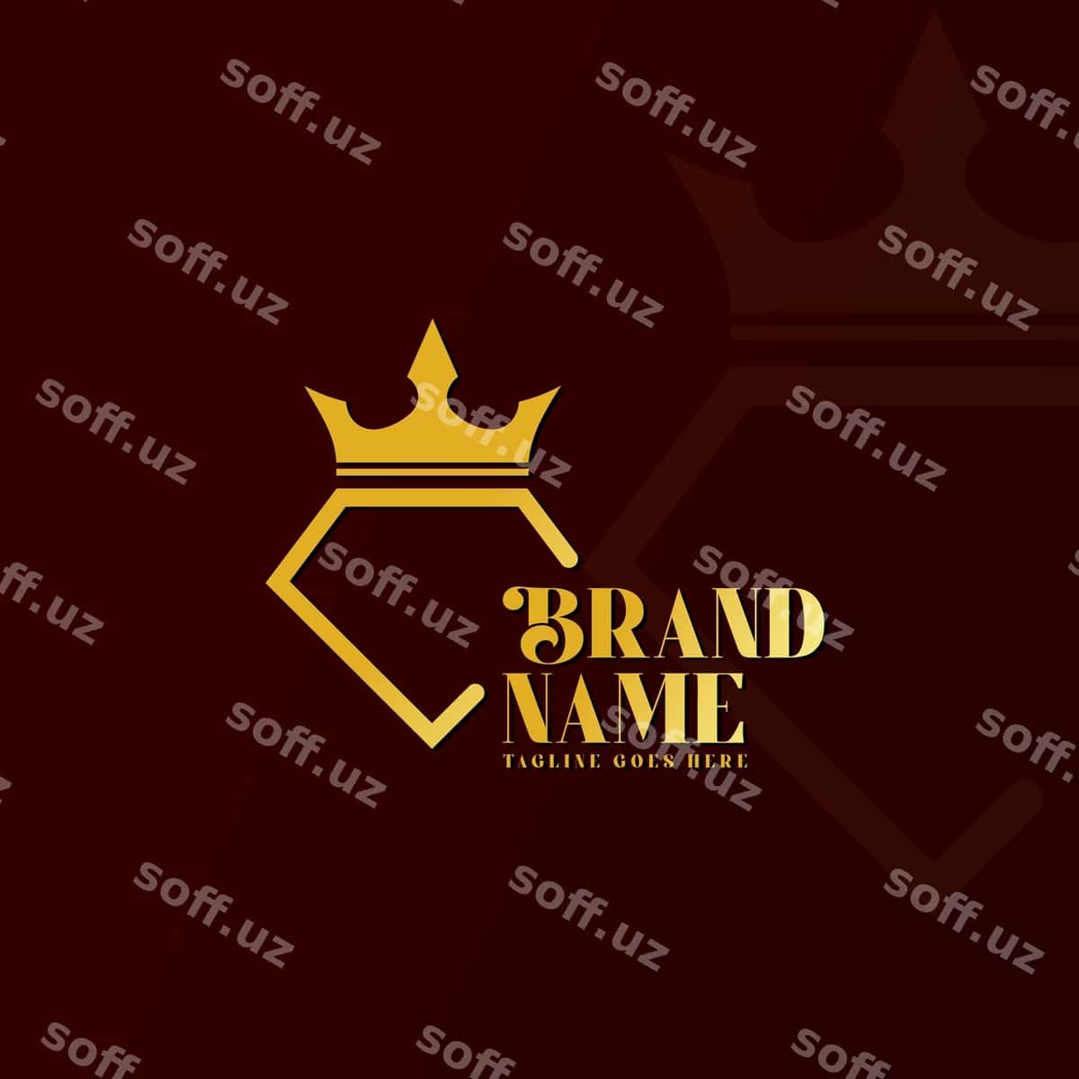 Olmos oltin logotipi dizayni | Diamond gold logo design 1