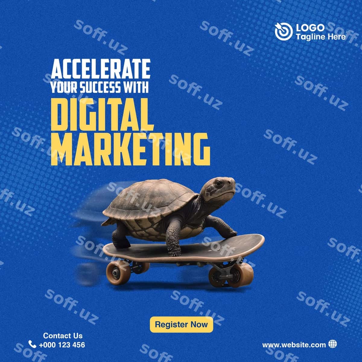 Raqamli marketing agentligi uchun pushta | Digital marketing agency poster 1