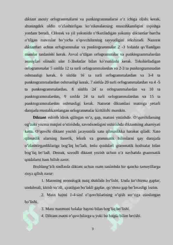 Diktant haqida umumiy ma’lumot 3