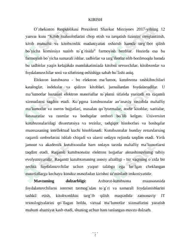 AXBOROT-KUTUBXONA MUASSASASIDA VIRTUAL  MA’LUMOTLAR XIZMATINI YARATISH USULLARI 6