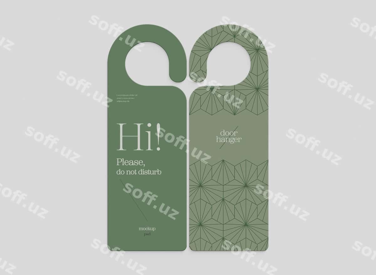 Devorga asmaehtaroy mockup | Door hanger mockup 1