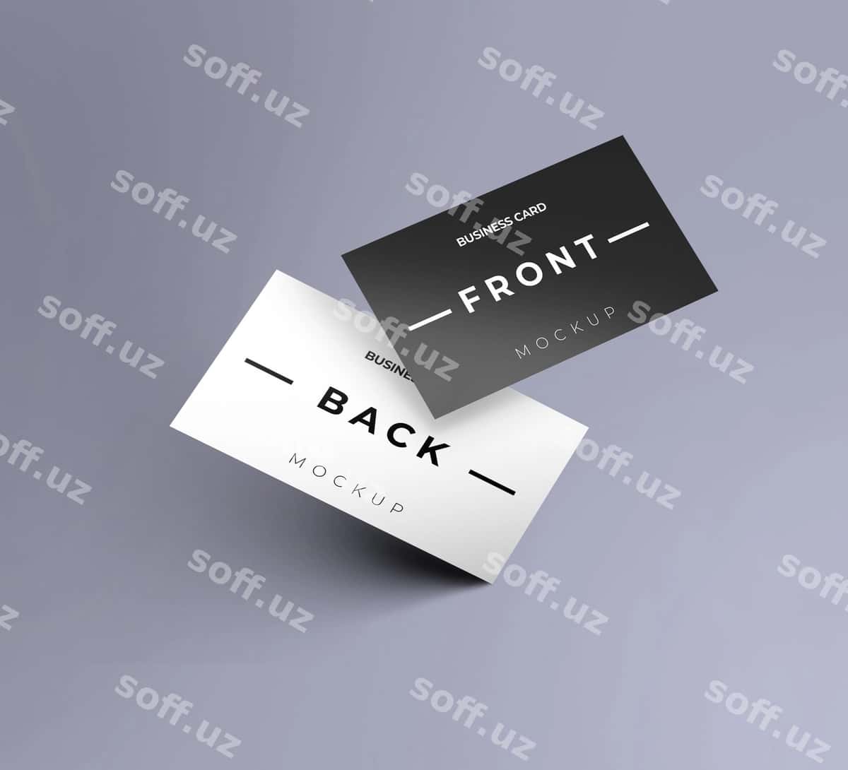 Dinamik biznes vizitka mockup | Dynamic business card mockup 1