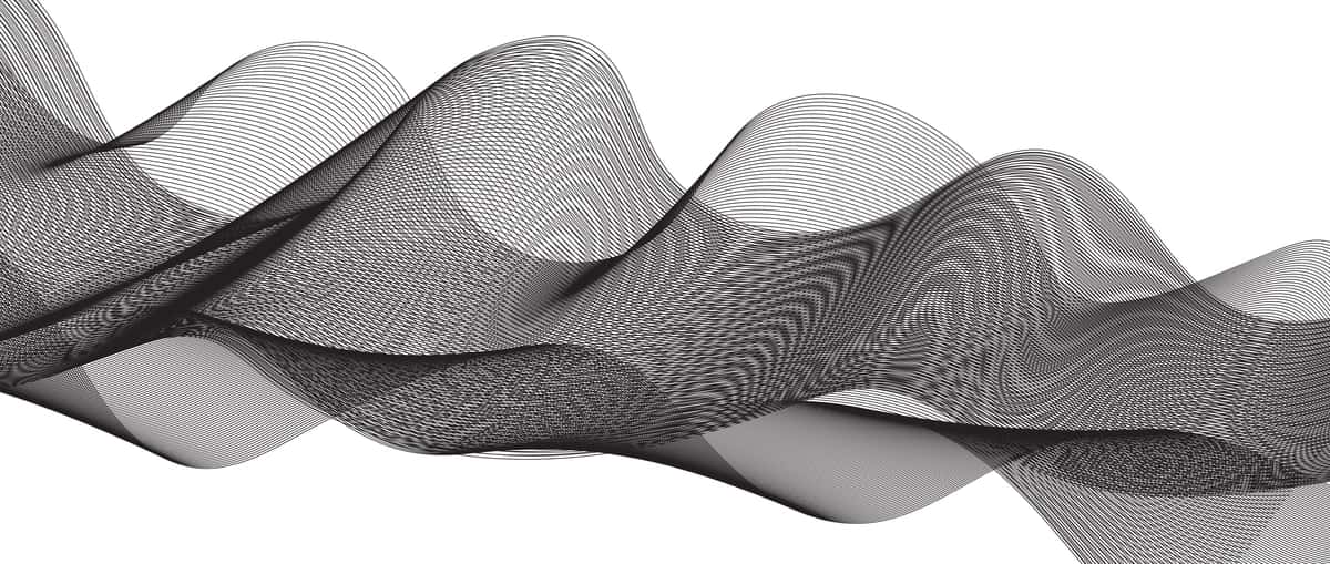 Mavhum qora to'lqinli lentalar chiziqlar bilan yasalgan qora to'lqinli egri chiziqlar aylanib turadi | Abstract black wavy ribbons made lines black wavy curved lines swirls 1