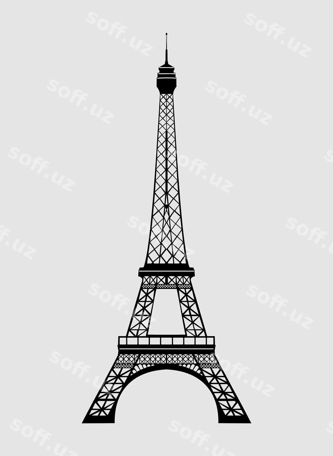 Eiffel ko'chagi Parij Fransiya ramzi | Eiffel tower symbol paris france 1