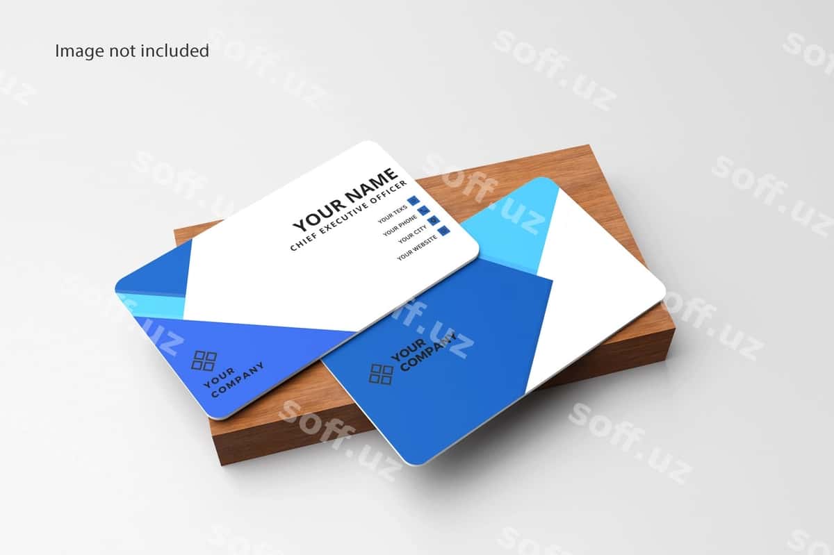 Elegent biznes karta 3D render mockup | Elegant business card 3d render mockup 1